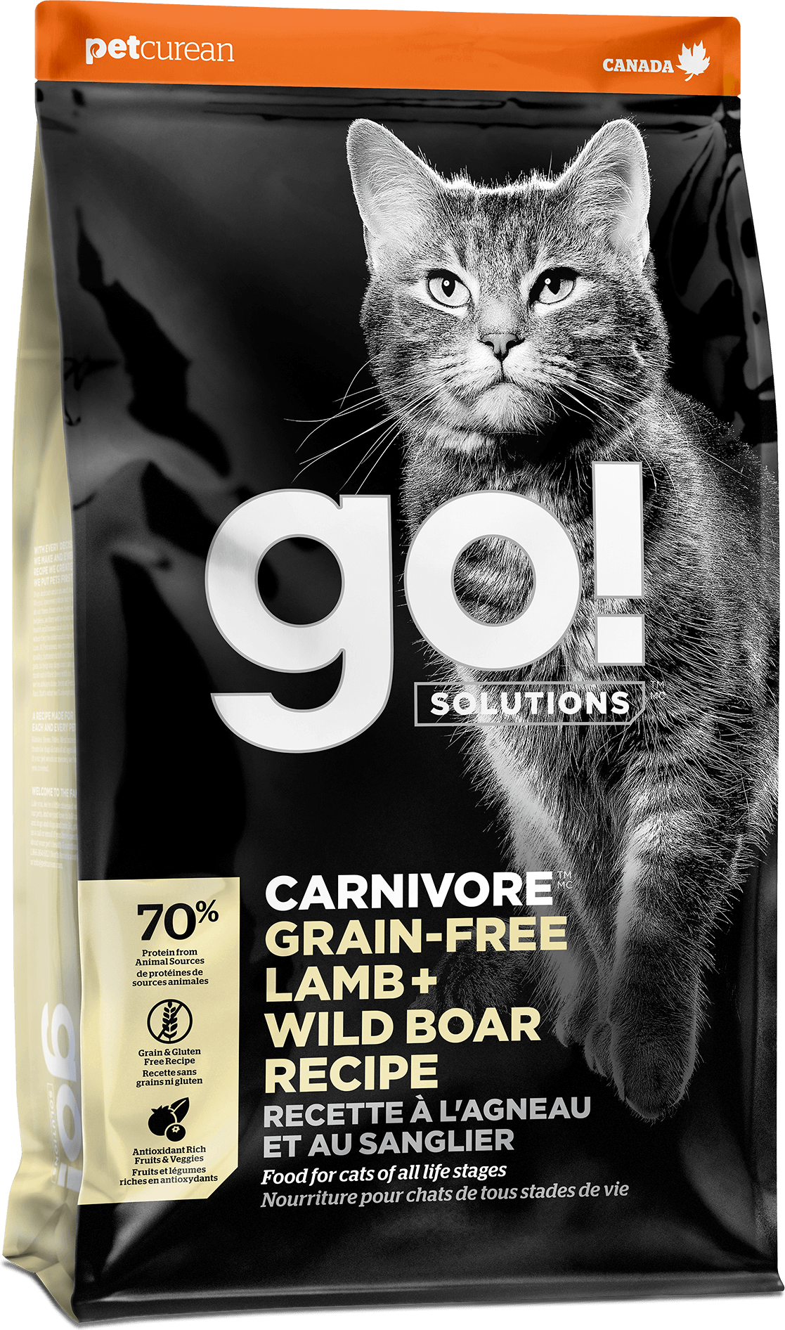 GO! Solutions Carnivore Grain-Free Lamb + Wild Boar Recipe